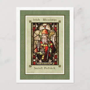 Carte Postale Art numérique de Bénédiction irlandaise St. Patric