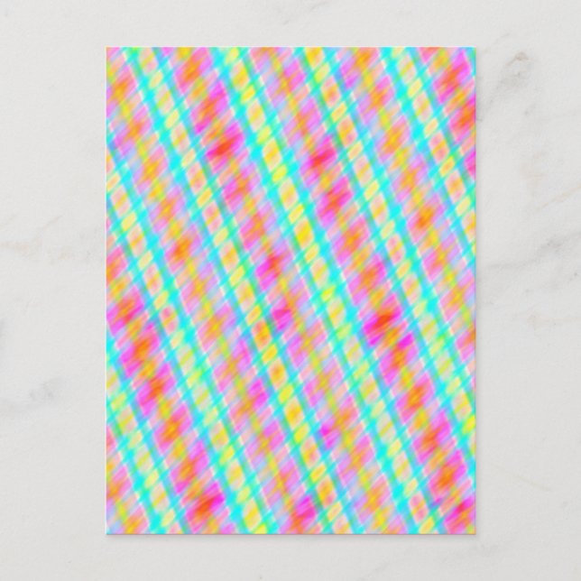 Carte postale Art numérique multifil couleur resso (Devant)