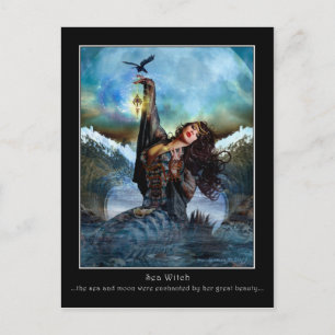 Carte postale Art numérique Sea Witch