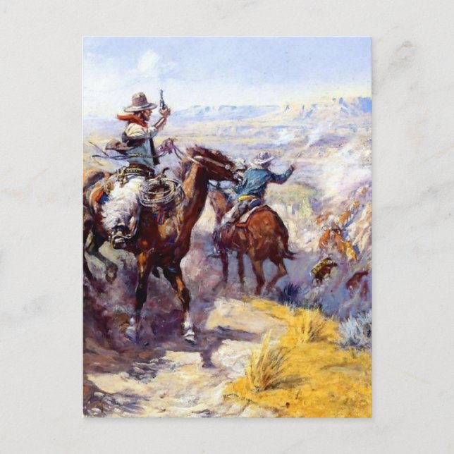 Carte Postale Art occidental de Charles M Russel (Devant)