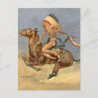 Carte Postale Art occidental de Frederic Remington “Danse de gue