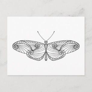 Carte Postale Art papillon inspiré