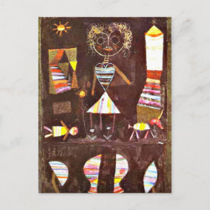 Carte Postale Art Paul Klee : Théâtre de marionnettes