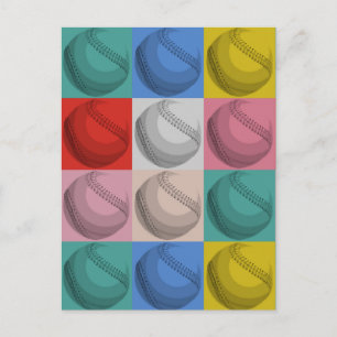 Carte Postale Art pop baseball