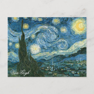 CARTE POSTALE ART PORTABLE : NUIT STARRY