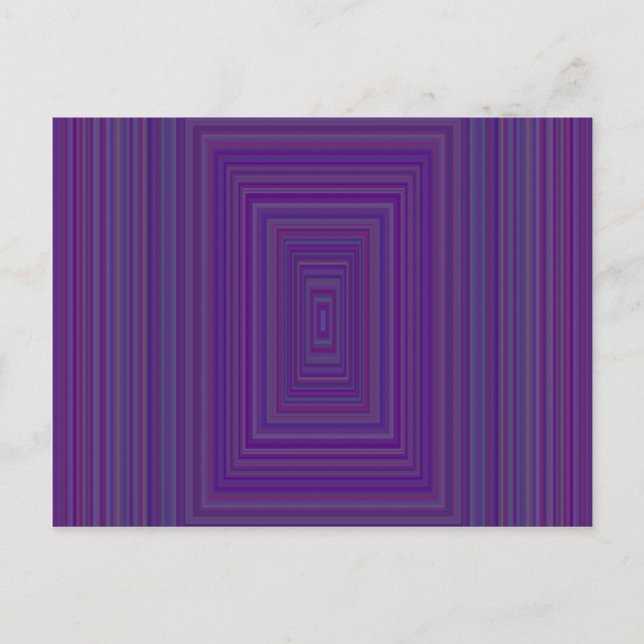 Carte Postale Art Rectangles géométriques violettes foncées (Devant)