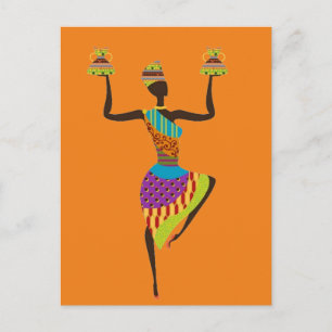 Carte Postale Art tribal des femmes africaines