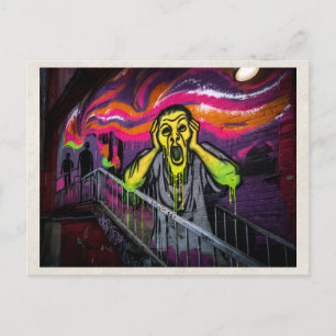 Carte Postale Art urbain graffiti remixé par l'IA Art de rue urb