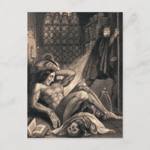 Carte Postale Art vintage Frankenstein