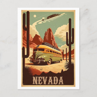 Carte postale Art Vintage voyage Nevada