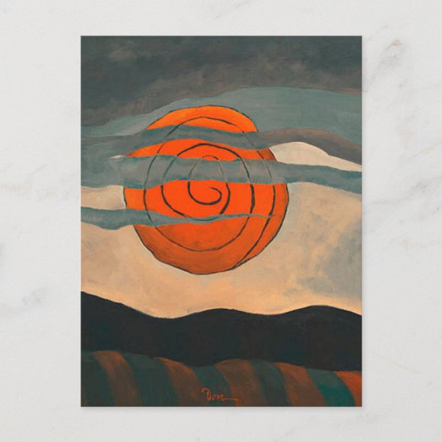 Carte Postale Arthur Dove, Red Sun, (Devant)