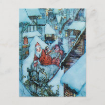 Arthur Rackham illustration de la veille de Noël