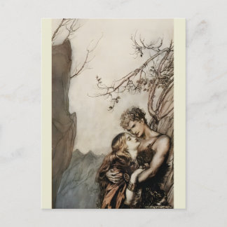 Carte Postale Arthur Rackham Richard Wagner Brünnhilde Valkyrie