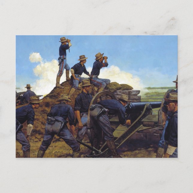 Carte Postale Artillerie légère de l'Utah par Keith Rocco (Devant)