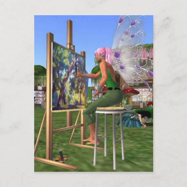 Carte Postale Artiste de la fée (Devant)