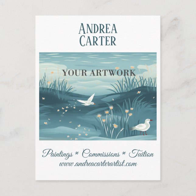 Carte Postale Artiste peintre promotionnel (Devant)
