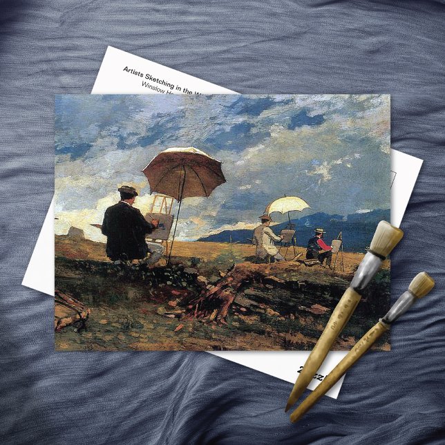 Carte Postale Artistes Sketching White Mountains Winslow Homer (Créateur téléchargé)