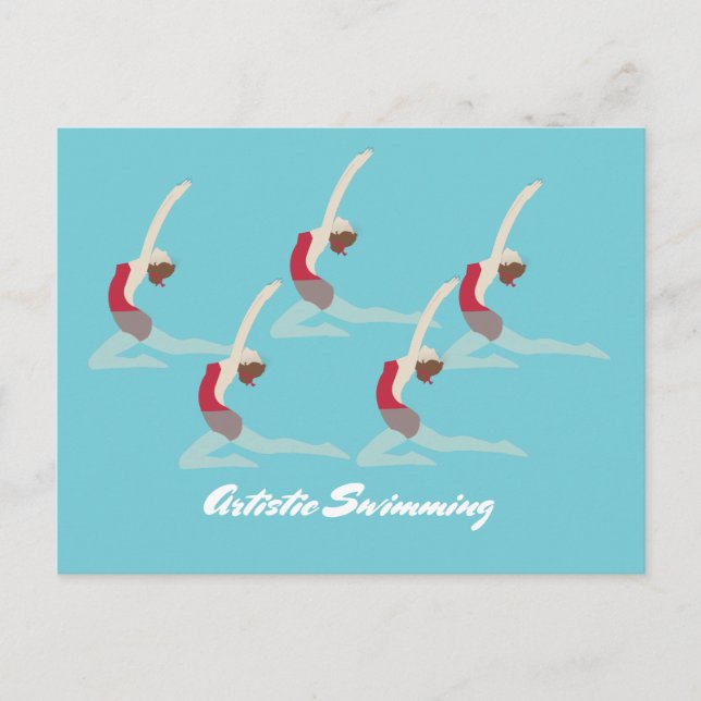 Carte Postale Artistic Swimming (Devant)