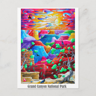 Carte postale artistique de voyage du Parc nationa
