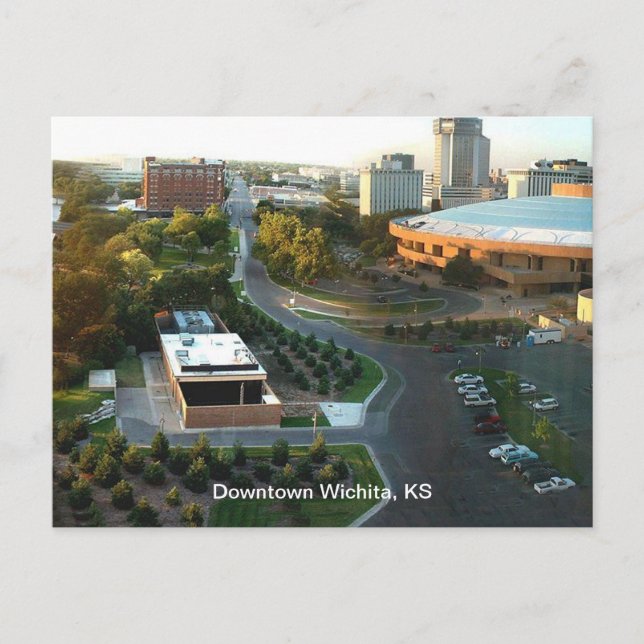 Carte Postale Arts du spectacle Centre-ville de Wichita, Kansas (Devant)