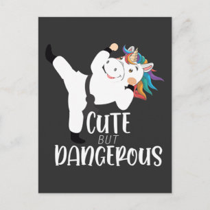 Carte Postale Arts martiaux doux Dangereux Unicorn Karate