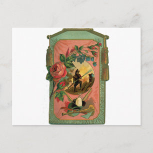 Carte Postale Artwork de pompier vintage des années 1880