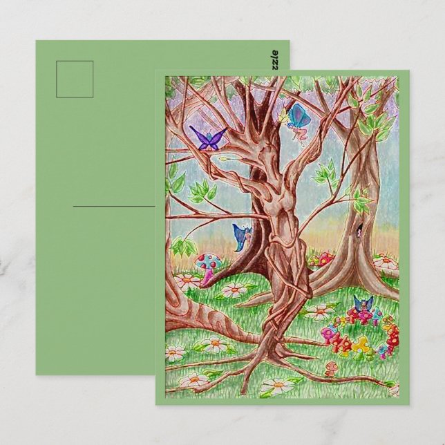 Carte Postale Artwork "Transformation" (Devant / Derrière)