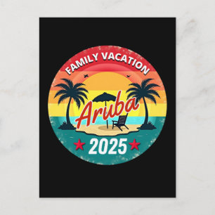Carte Postale Aruba Famille Vacation 2025 Famille Vacances