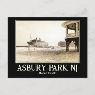 Carte Postale Asbury Park, Morro Castle, Vintage