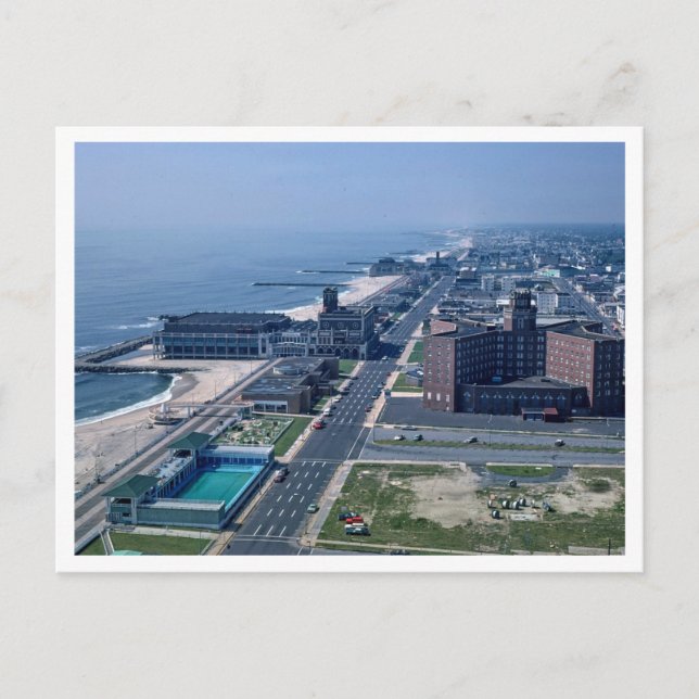 Carte Postale Asbury Park NJ< New Jersey 1978, Vue aérienne (Devant)