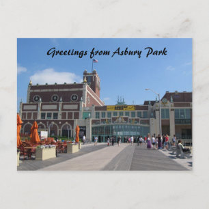 Carte Postale Asbury Park NJ Paramount Theater, Salutations pour
