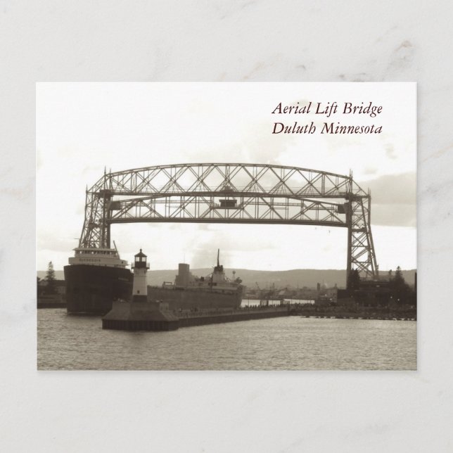 Carte Postale Ascenseur aérien BridgeDuluth Minnesota (Devant)