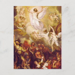 Carte Postale Ascension du Christ avec les anges