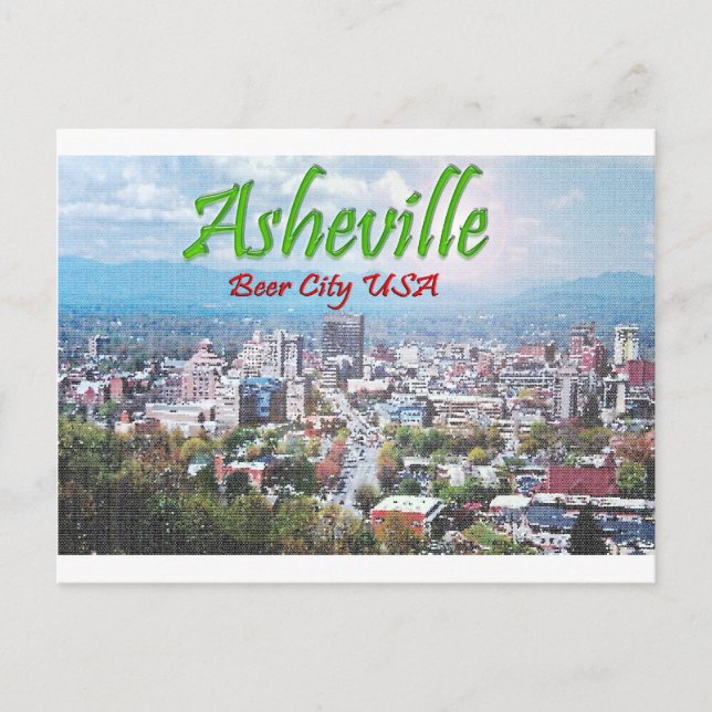 CARTE POSTALE ASHEVILLE, LA CAROLINE DU NORD (Devant)
