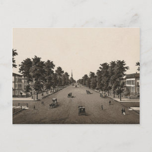 Carte Postale Ashland Avenue, Chicago (c. 1880)
