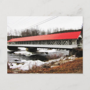 Carte Postale Ashuelot Covered Bridge in Winter