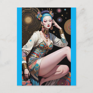 Carte Postale Asian Dream Flight - Ken Gage Art