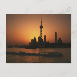 Carte Postale ASIE, Chine, Shanghai Vue de la télévision de la p