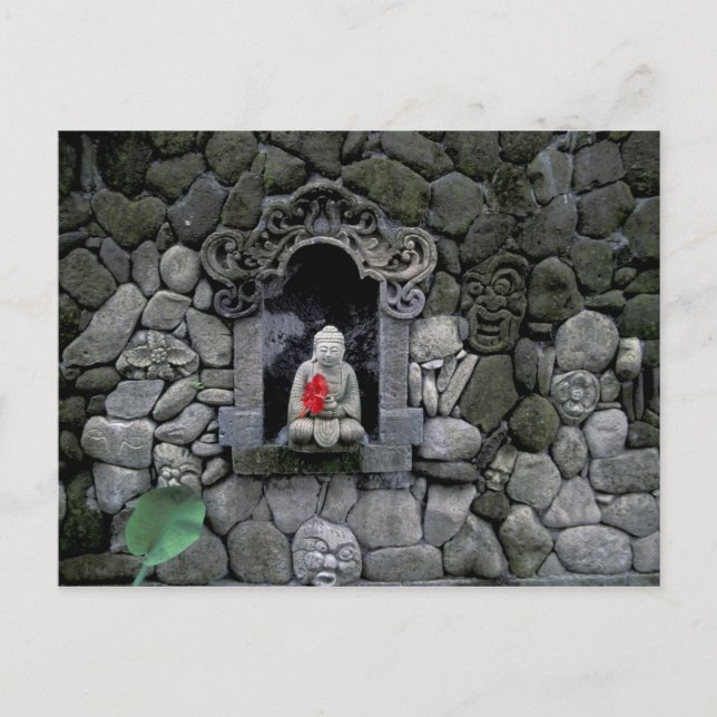 Carte Postale Asie, Indonésie, Bali. Temple de Bouddha (Devant)