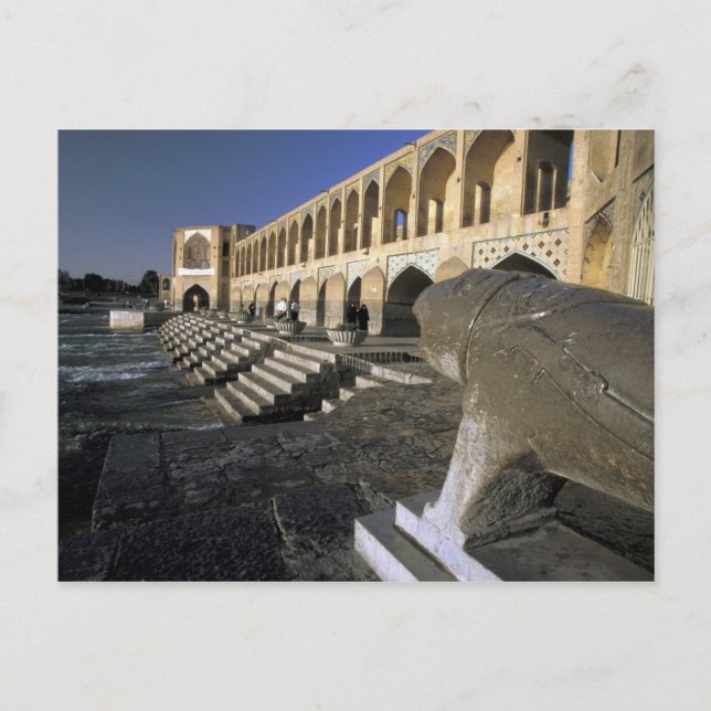 Carte Postale Asie, Iran, Ispahan. Pont Pol-e Khaju. (Devant)