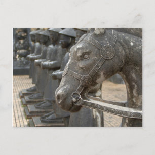 Carte Postale Asie, Viêt Nam. Figurines et statues de chevaux