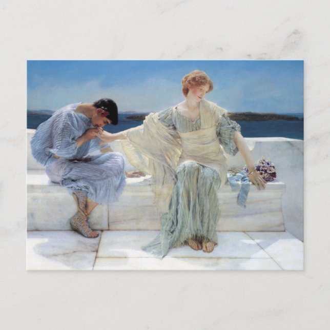 Carte Postale Ask Me No More par Sir Lawrence Alma Tadema (Devant)