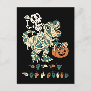 Carte Postale ASL Halloween II heureux - belle saison Éffrayante