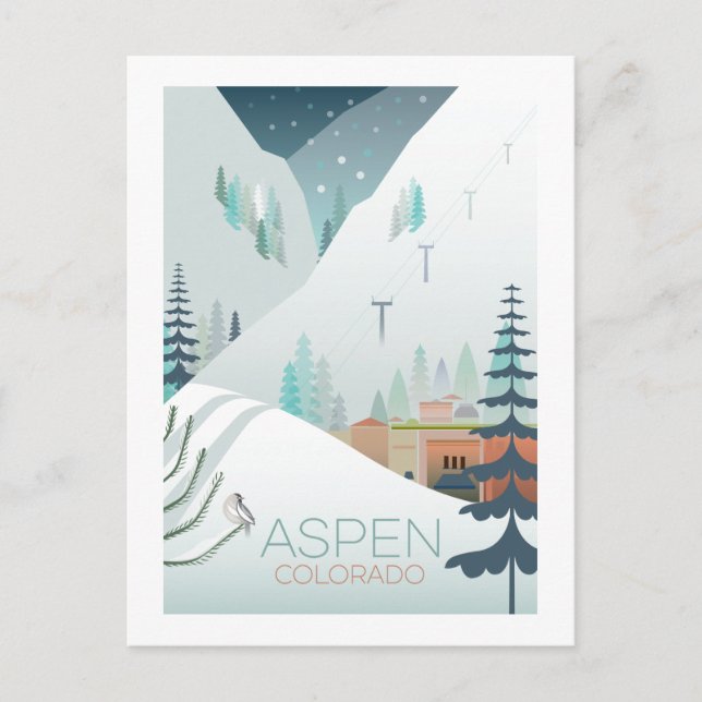 Carte postale Aspen (Devant)