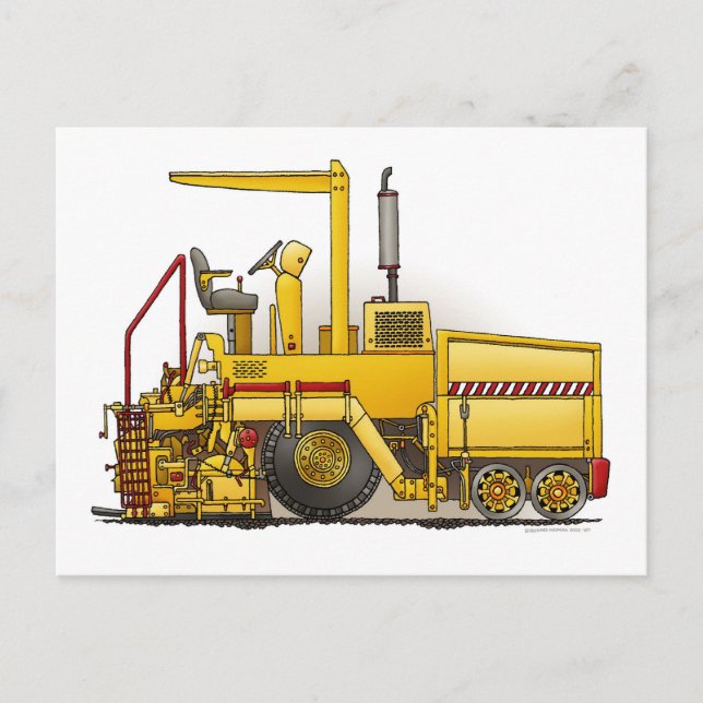 Carte postale ASphalt Paving Machine (Devant)