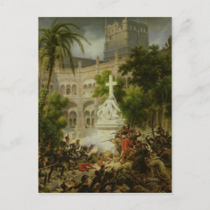 Carte Postale Assaut contre le monastère de San Engracio à