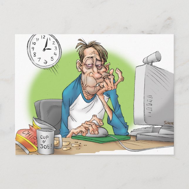 Carte Postale Assez de sommeil (Devant)