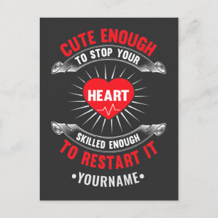 Carte Postale Assez mignon pour arrêter votre coeur suffisamment