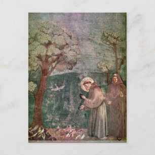 Carte Postale Assise, Saint François et les oiseaux