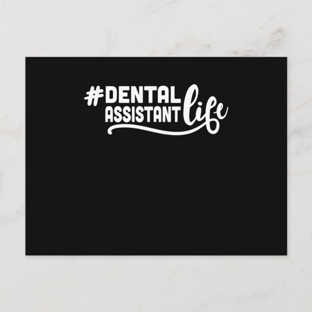 Carte Postale Assistant dentaire Vie Dentiste Hygiéniste Dentist (Devant)